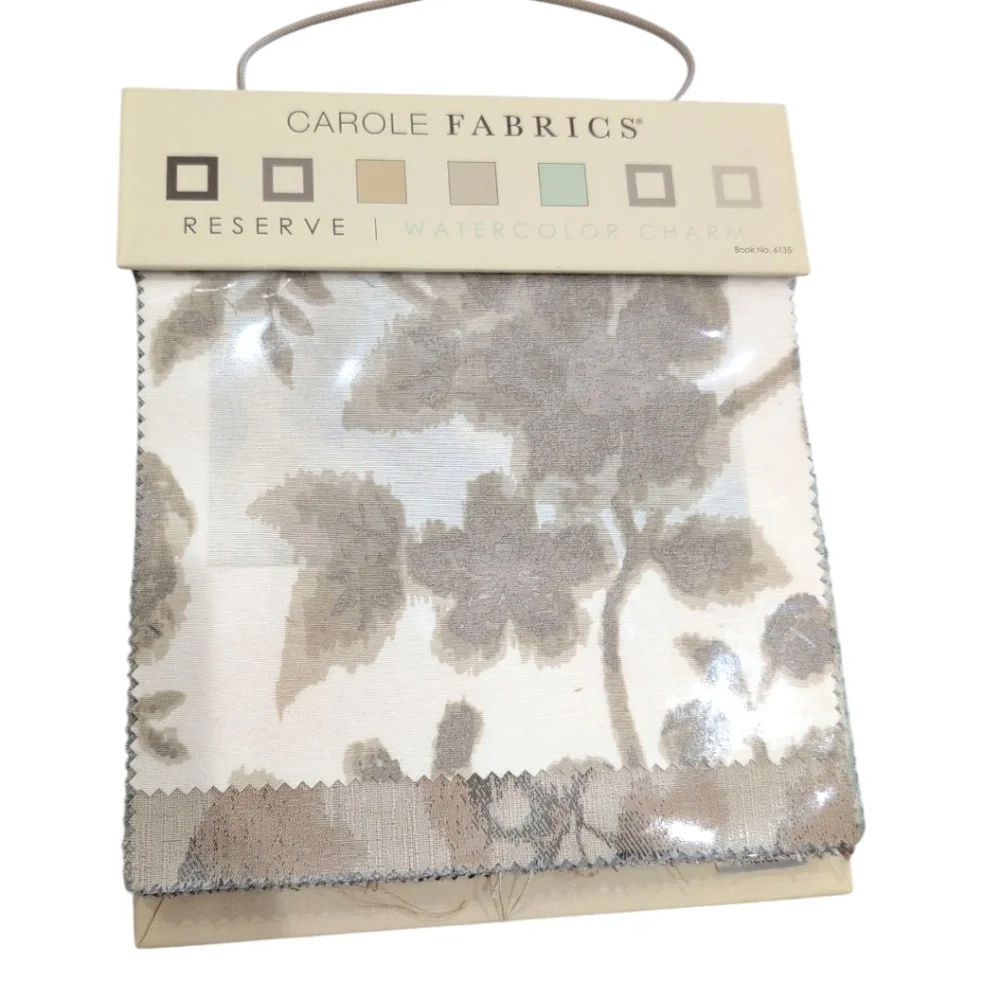 Carole Fabrics Home Fabric Sample Book Crafting Sewing reserve watercolor charm